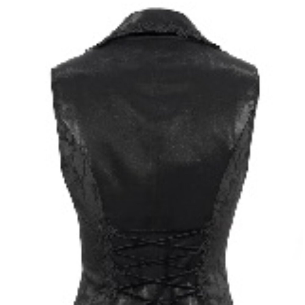 Devil Fashion WT074 Deep V Multi-layer Collar Gothic Vest - US size 12